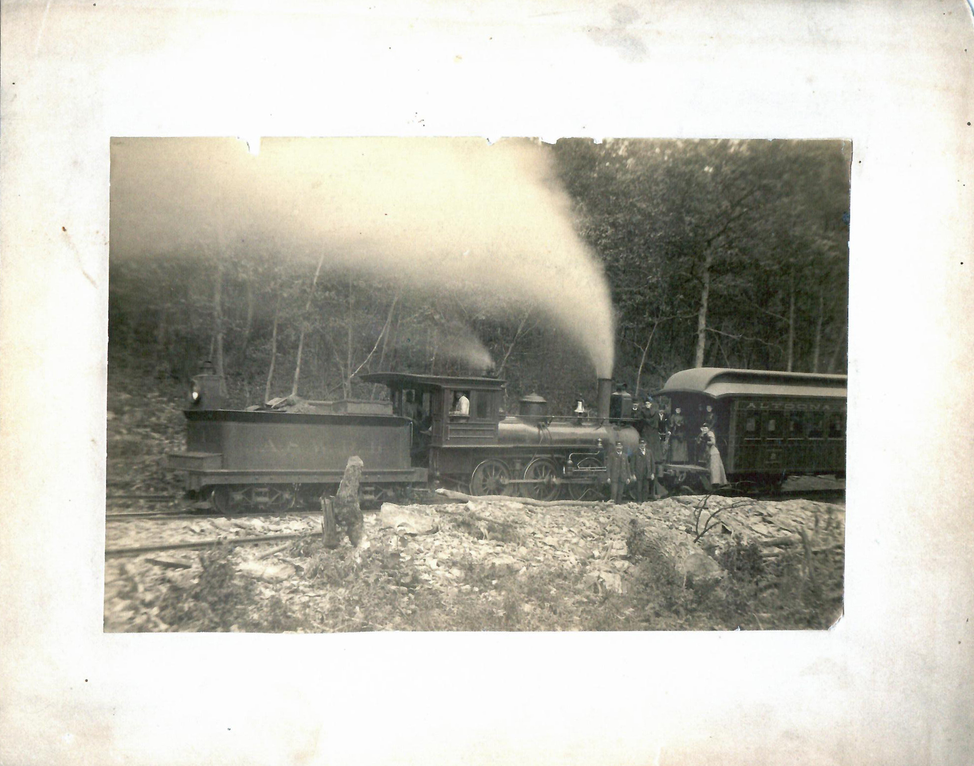 Altoona & Wopsononock Railroad Locomotive, circa 1891