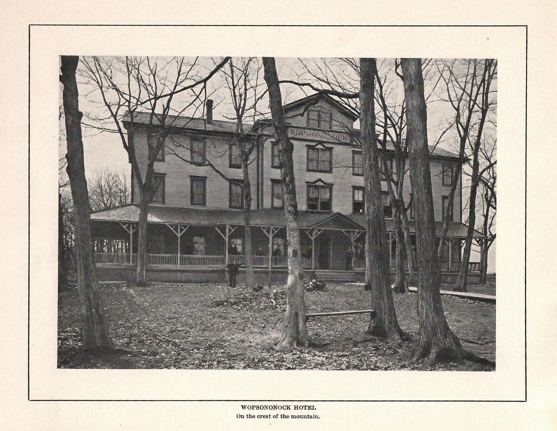 Wopsononock Hotel, Front View