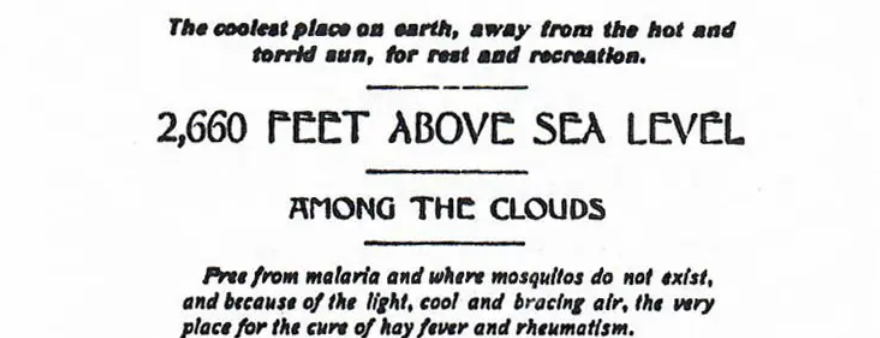 1899 Wopsy Railroad & Resort Pamphlet